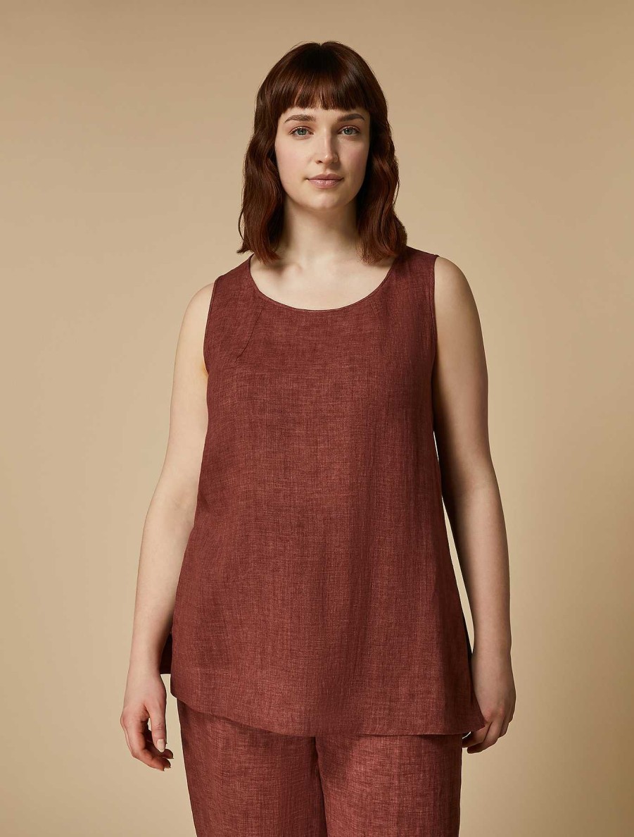 Tops & T-Shirts | Marina Rinaldi Linen Top