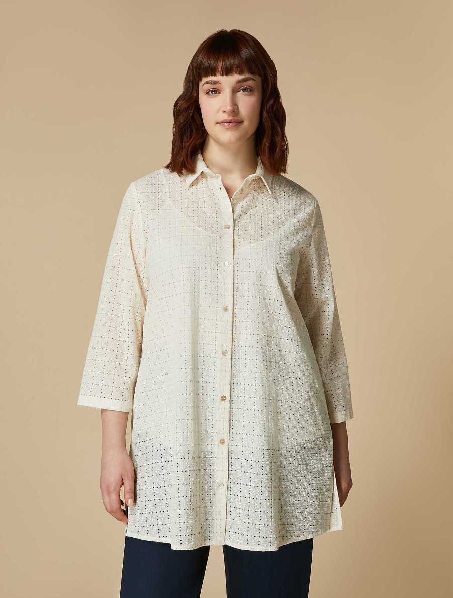 Blouses & Shirts | Marina Rinaldi Broderie Anglaise Shirt