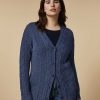 Knitwear | Marina Rinaldi Lurex Yarn Cardigan