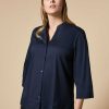 Blouses & Shirts | Marina Rinaldi Stretch Poplin Shirt