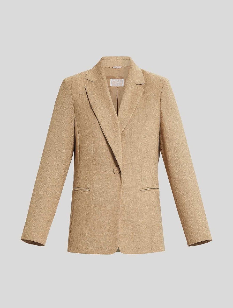 Jacket & Blazers | Marina Rinaldi Basketweave-Look Blazer Jacket