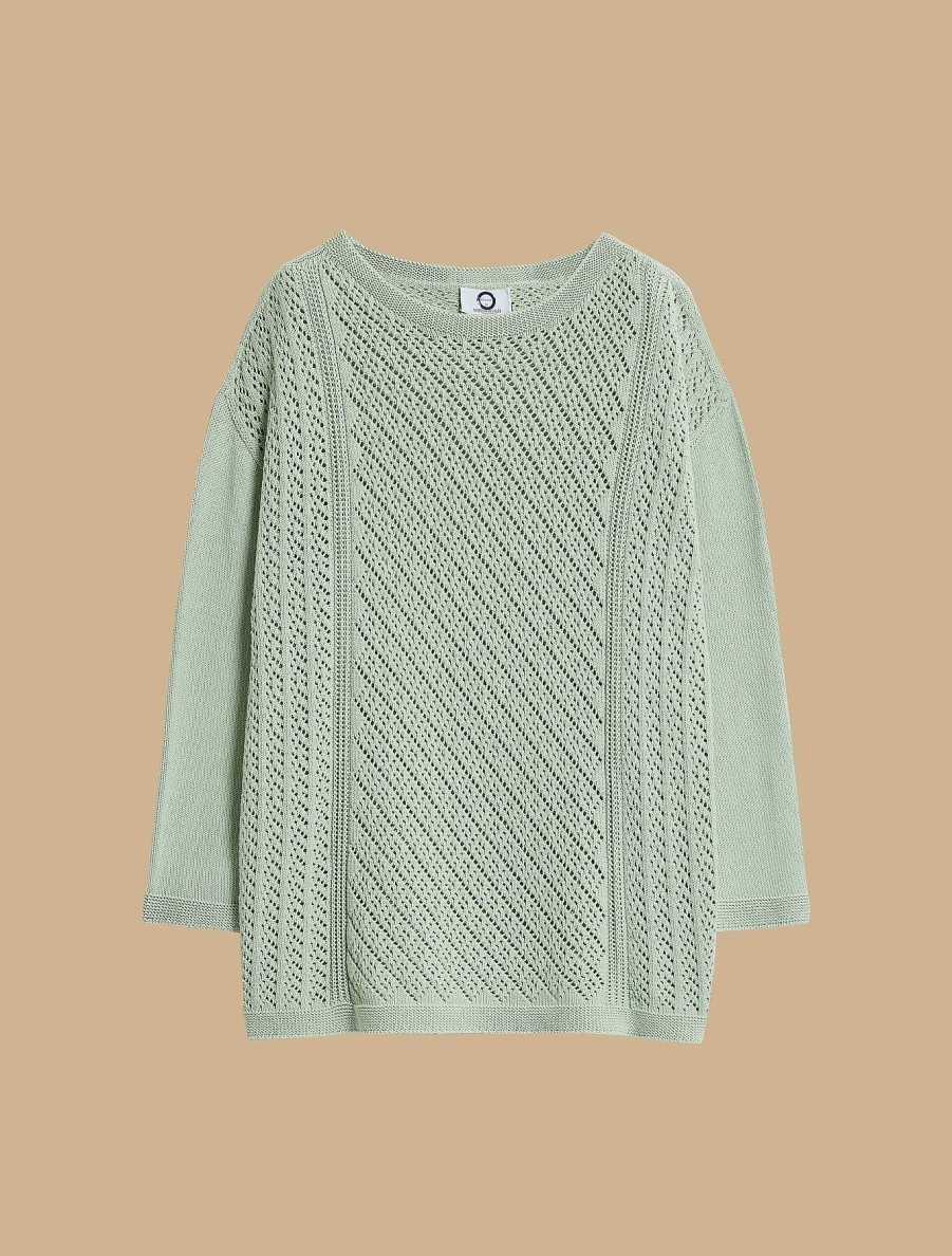 Knitwear | Marina Rinaldi Seamless Cotton Sweater