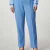 Trousers | Marina Rinaldi Basketweave-Look Slim Trousers