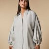 Blouses & Shirts | Marina Rinaldi Silk Habotai Shirt