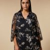 Blouses & Shirts | Marina Rinaldi Embroidered Tulle Tunic