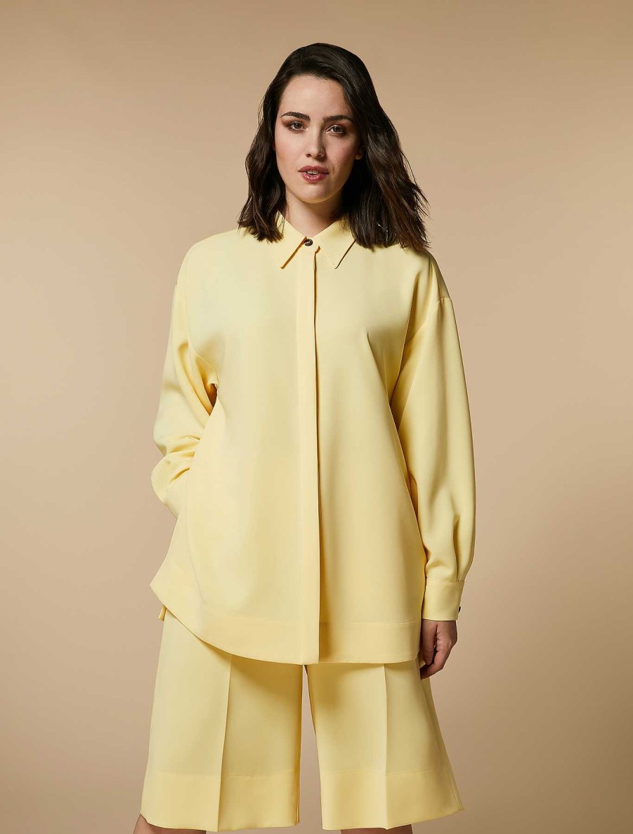 Blouses & Shirts | Marina Rinaldi Triacetate Cady Tunic