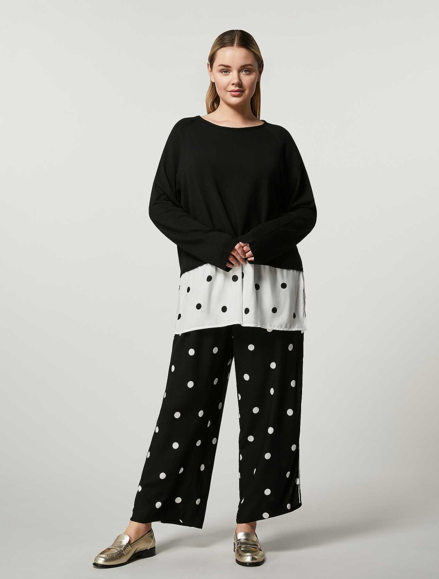 Trousers | Marina Rinaldi Technical Fabric Trousers