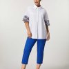 Trousers | Marina Rinaldi Cotton Poplin Trousers