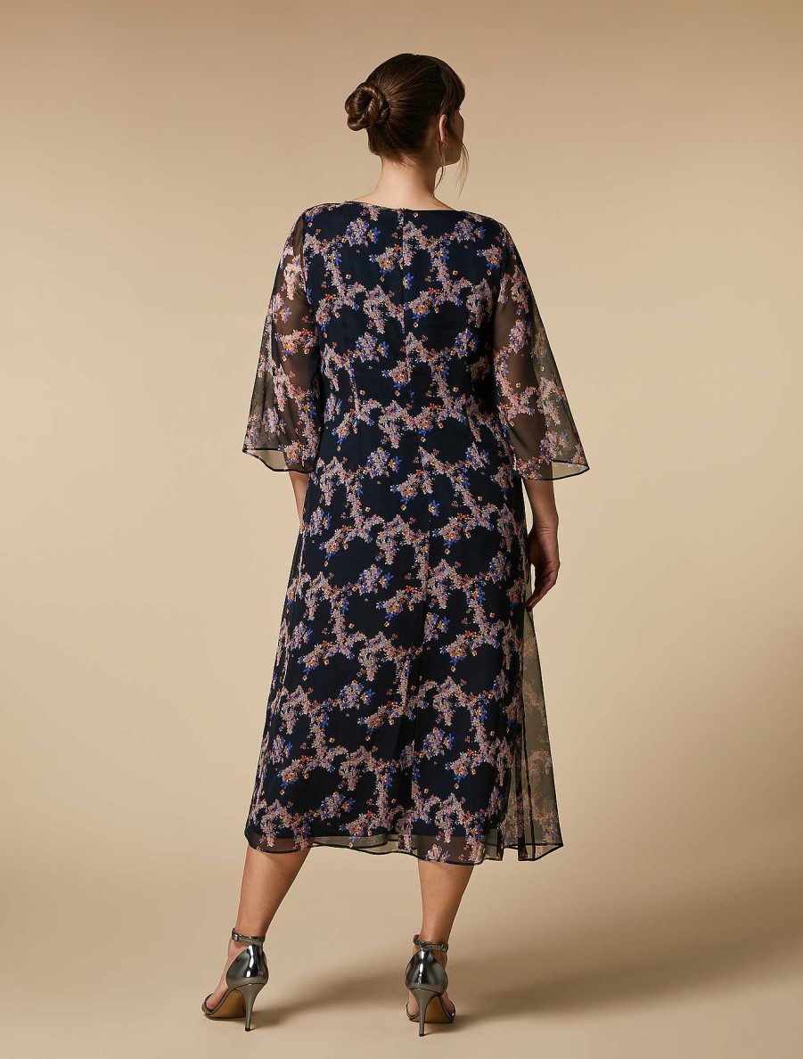 Dresses | Marina Rinaldi Silk Georgette Dress