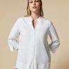 Blouses & Shirts | Marina Rinaldi Cotton-Blend Poplin Shirt