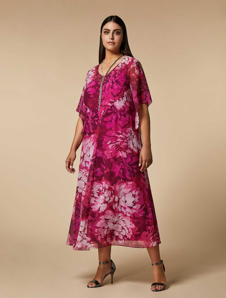 Dresses | Marina Rinaldi Silk Georgette Dress