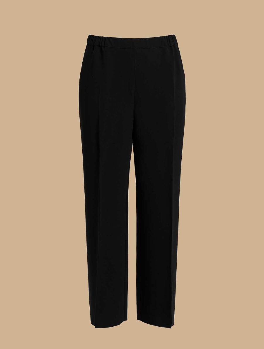 Trousers | Marina Rinaldi Triacetate Cady Wide Trousers