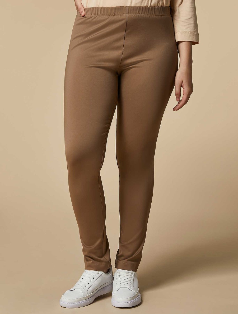 Trousers | Marina Rinaldi Technical Jersey Leggings