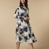 Dresses | Marina Rinaldi Silk Crepe De Chine Dress