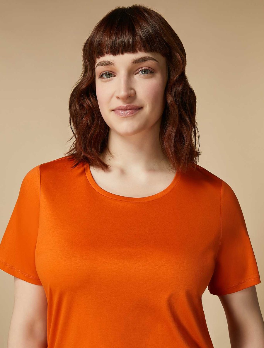 Tops & T-Shirts | Marina Rinaldi Cotton Jersey T-Shirt