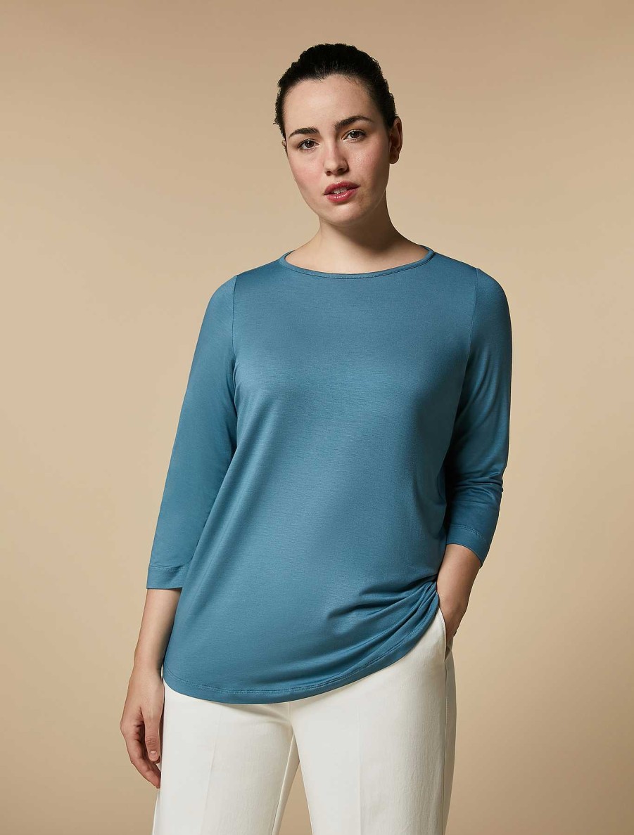 Tops & T-Shirts | Marina Rinaldi Viscose Jersey T-Shirt