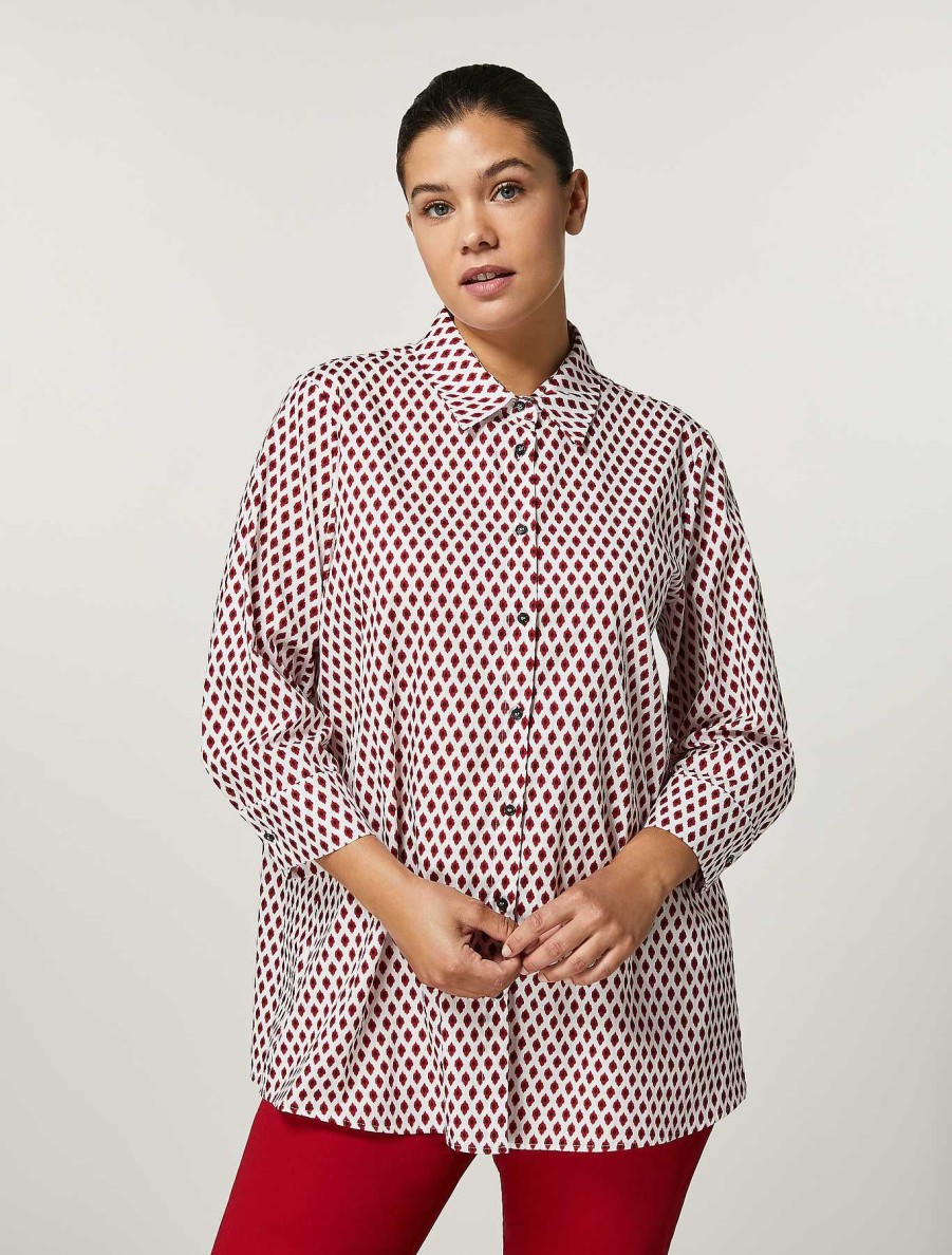 Blouses & Shirts | Marina Rinaldi Cotton Poplin Shirt