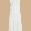 Dresses | Marina Rinaldi Embroidery And Sequin-Adorned Voile Dress