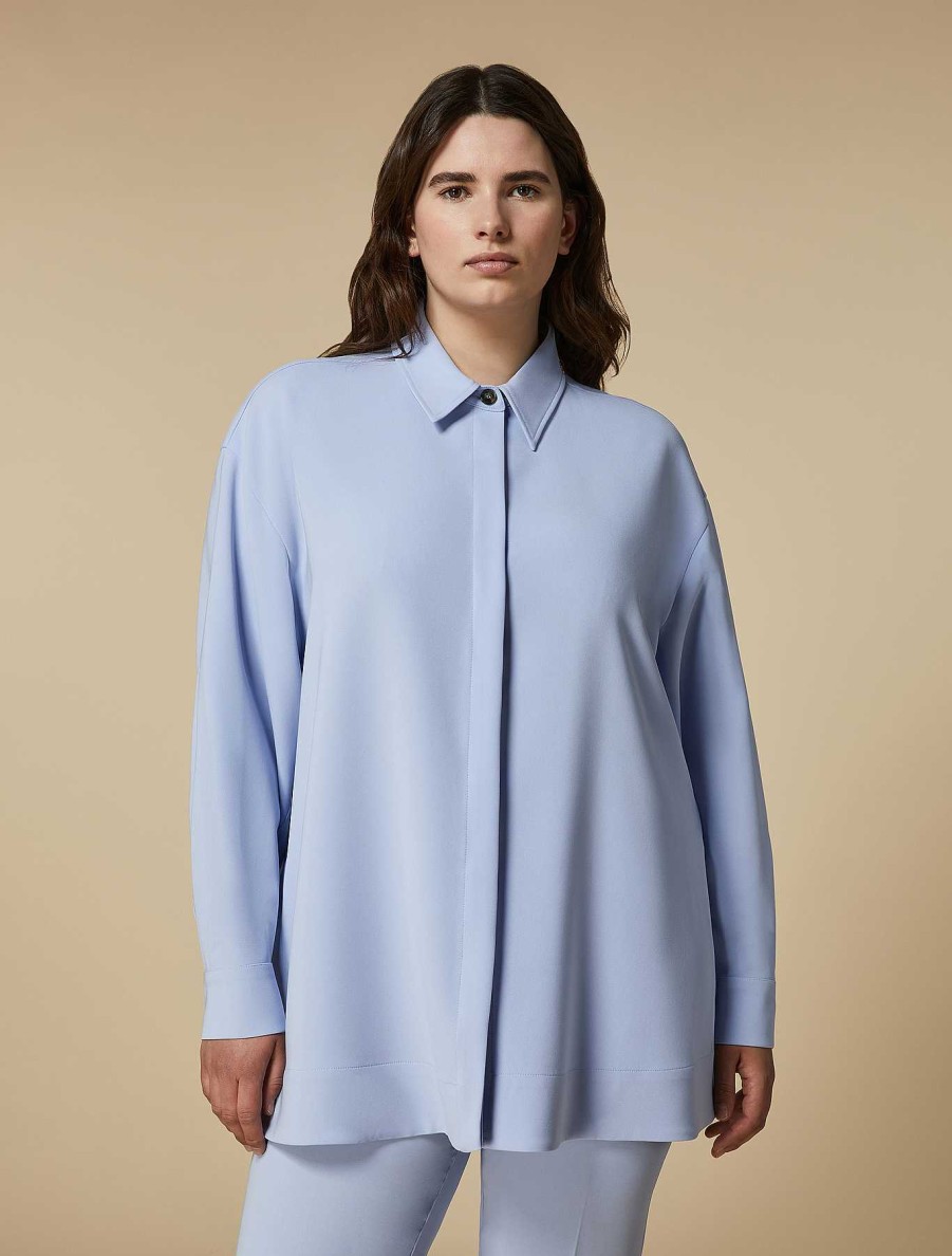 Blouses & Shirts | Marina Rinaldi Triacetate Cady Tunic