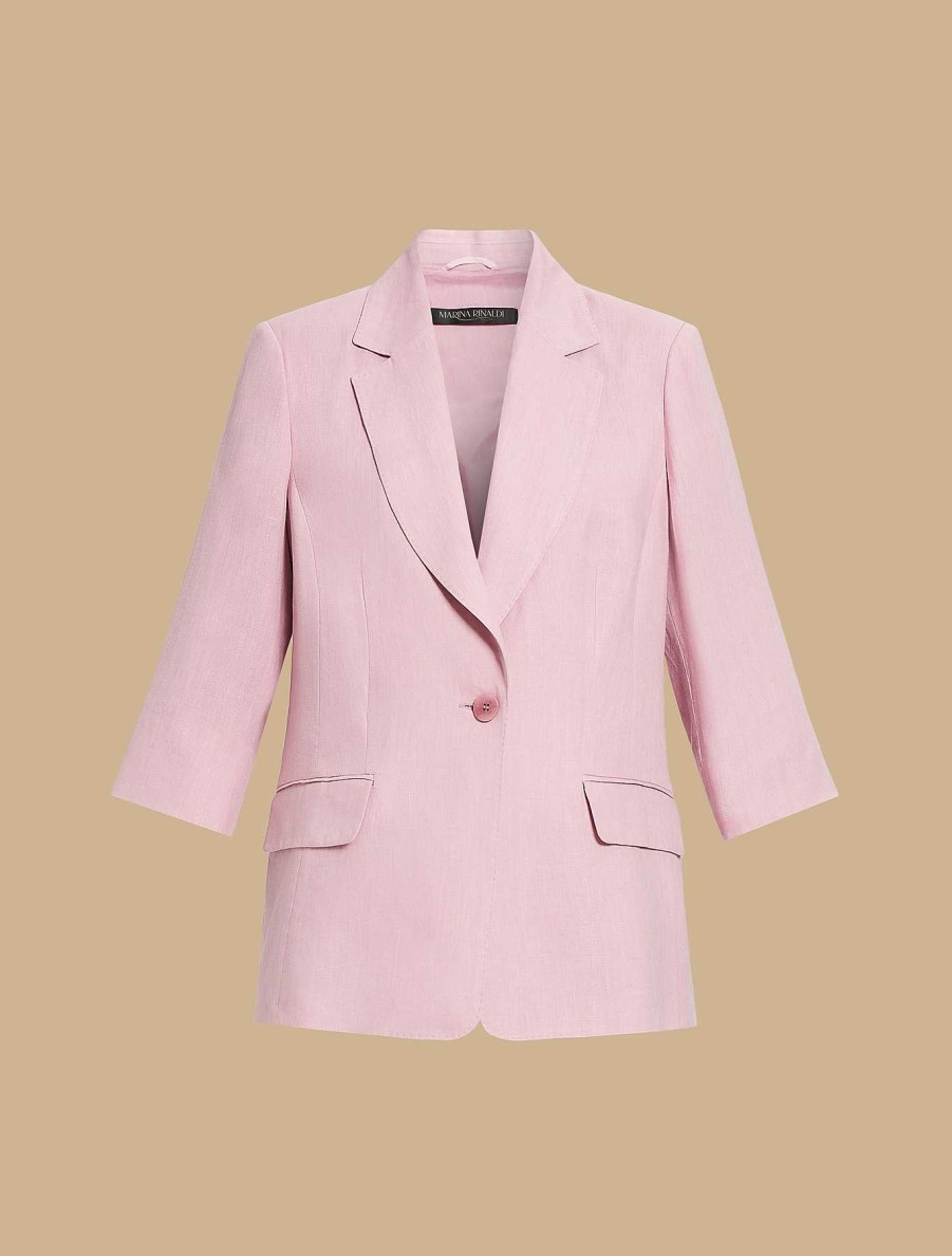 Jacket & Blazers | Marina Rinaldi Linen Jacket