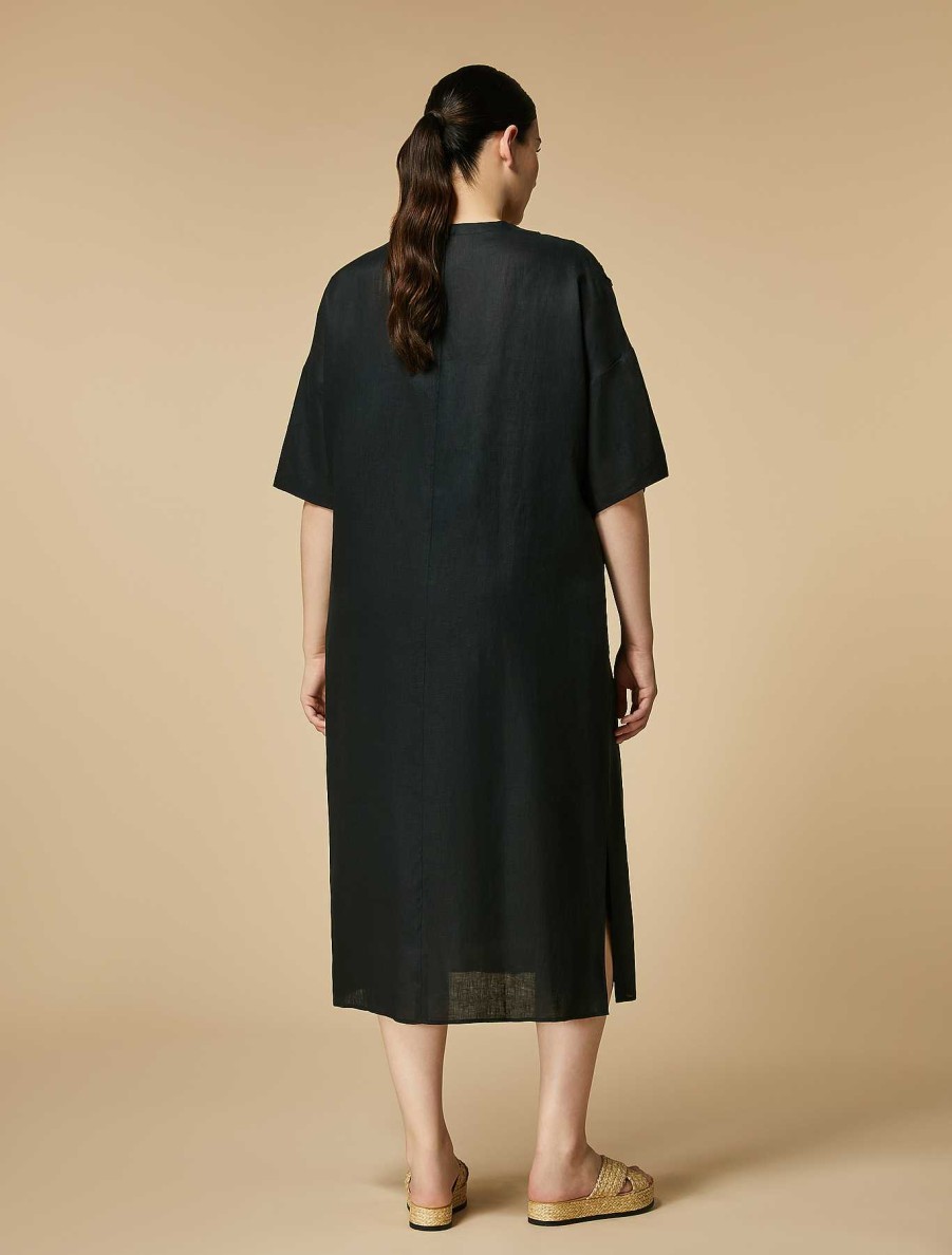 Dresses | Marina Rinaldi Linen Canvas Dress