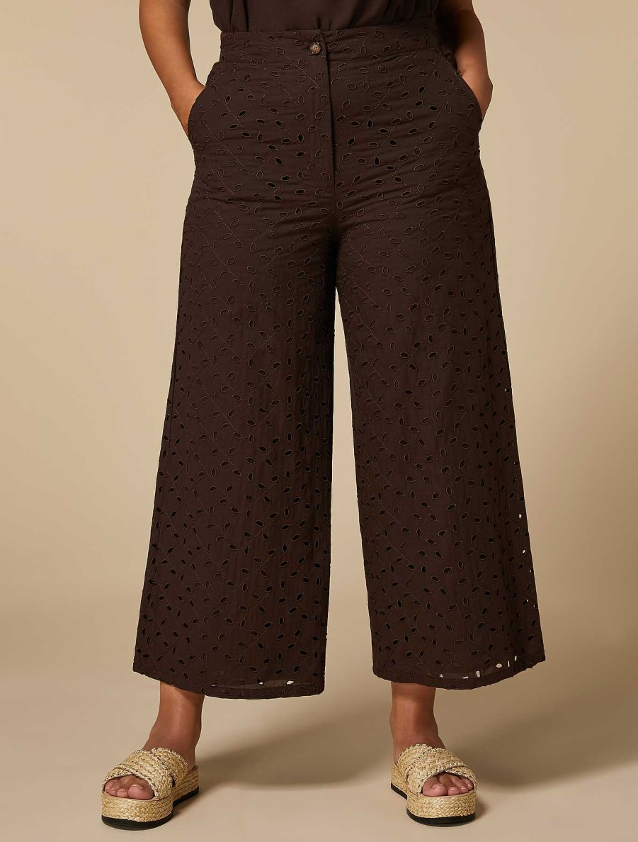 Trousers | Marina Rinaldi Cotton Trousers