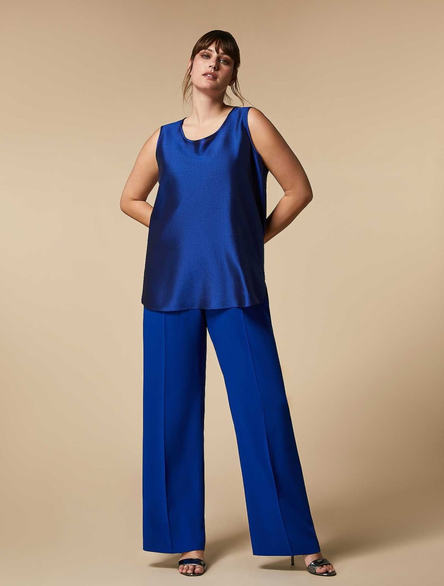 Formalwear | Marina Rinaldi Crepe Envers Satin Trousers