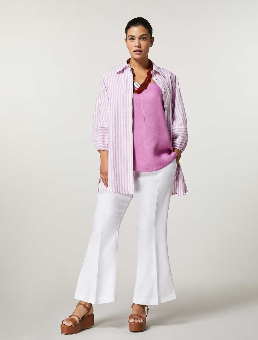 Trousers | Marina Rinaldi Linen Trousers