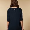 Tops & T-Shirts | Marina Rinaldi Silk And Jersey T-Shirt