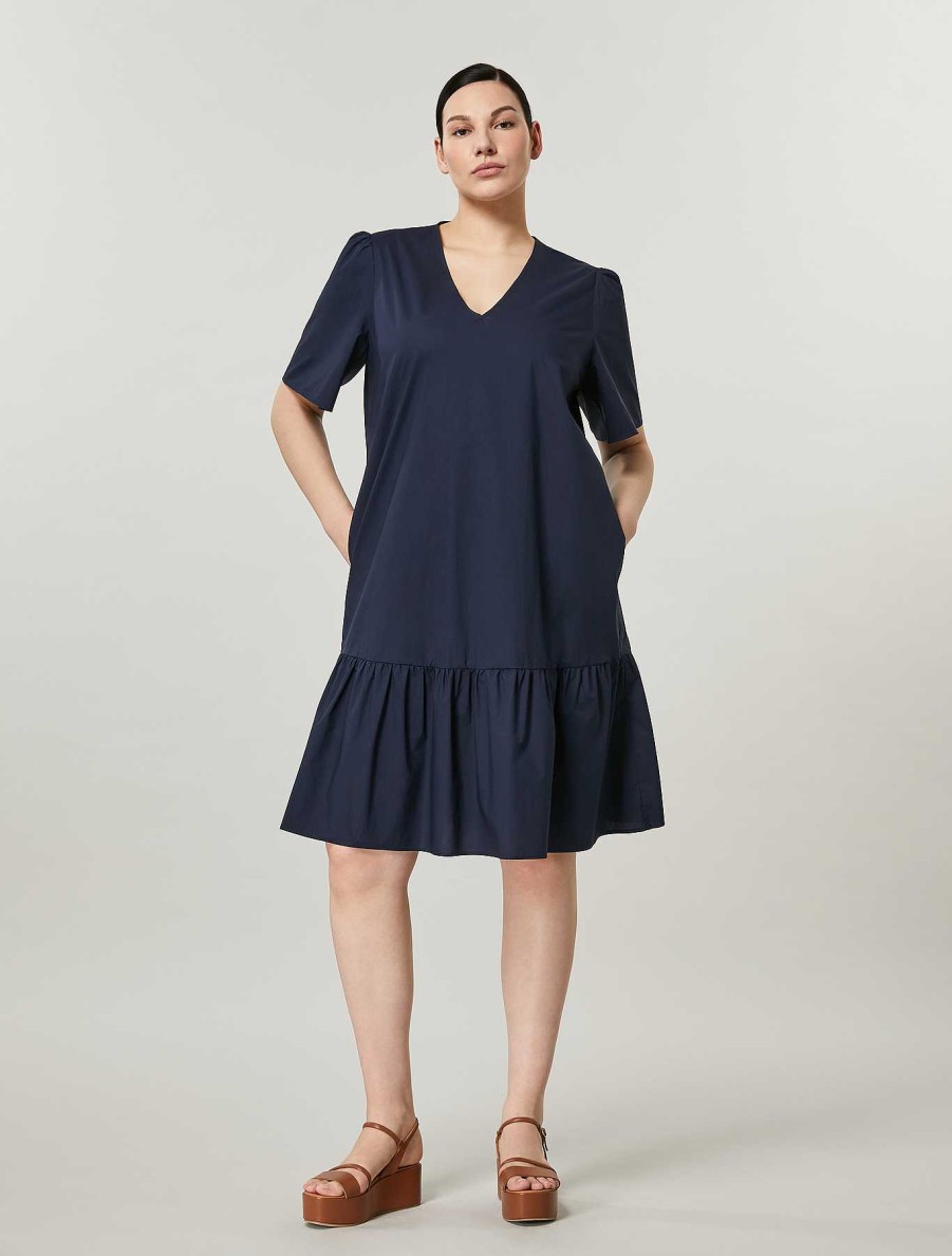 Dresses | Marina Rinaldi Cotton Poplin Dress