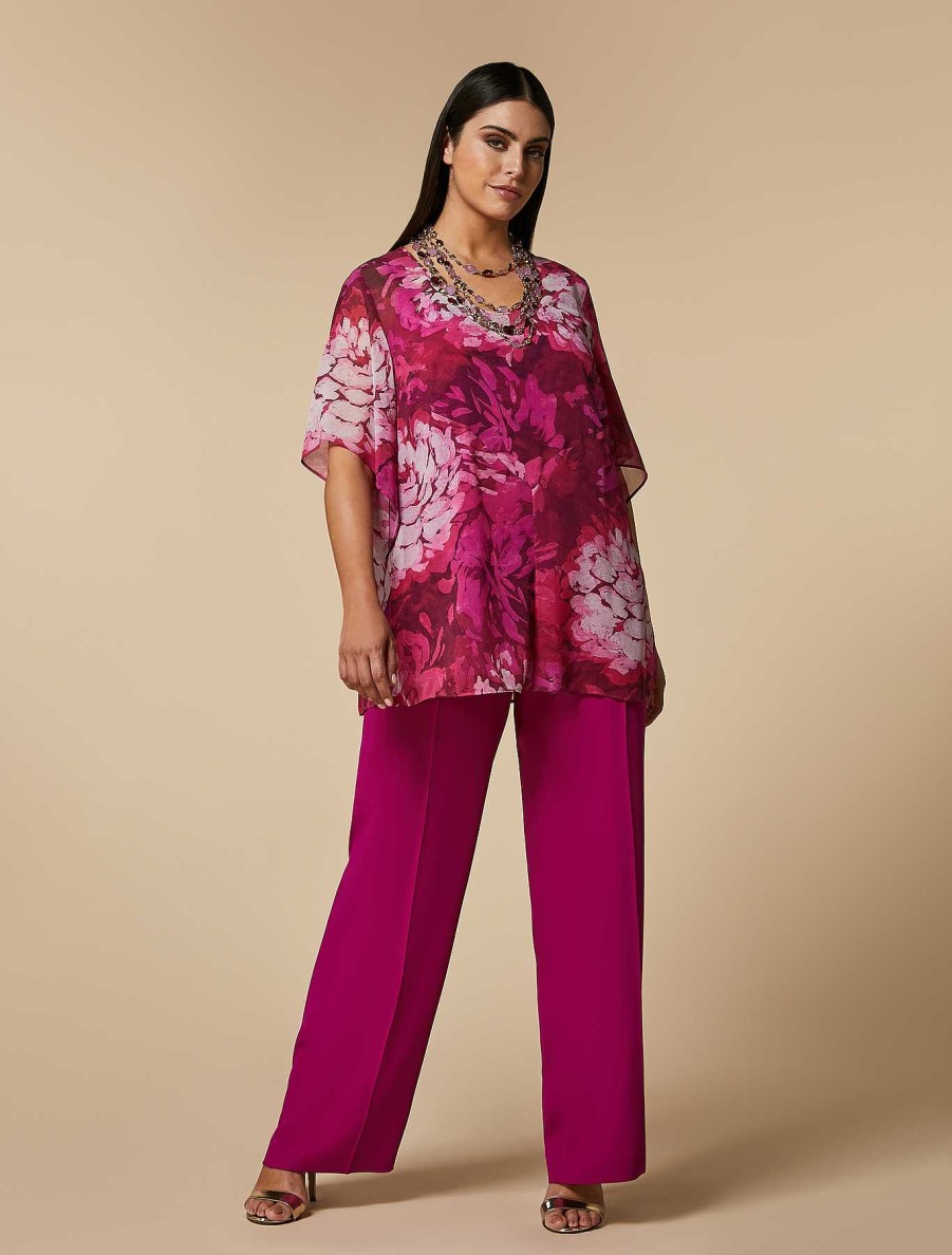 Blouses & Shirts | Marina Rinaldi Silk Georgette Blouse