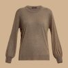 Knitwear | Marina Rinaldi Rhinestone-Adorned Viscose Sweater