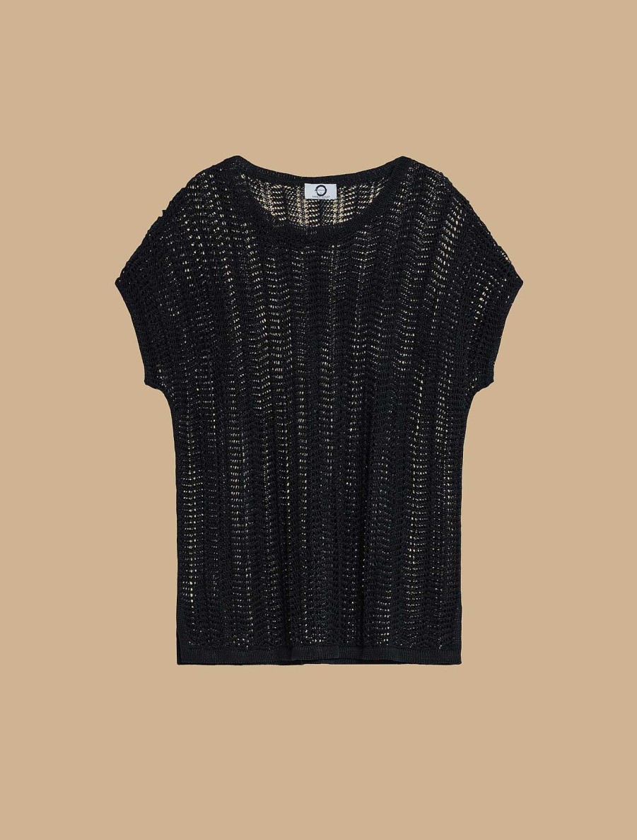 Knitwear | Marina Rinaldi Linen Cordonnet Sweater