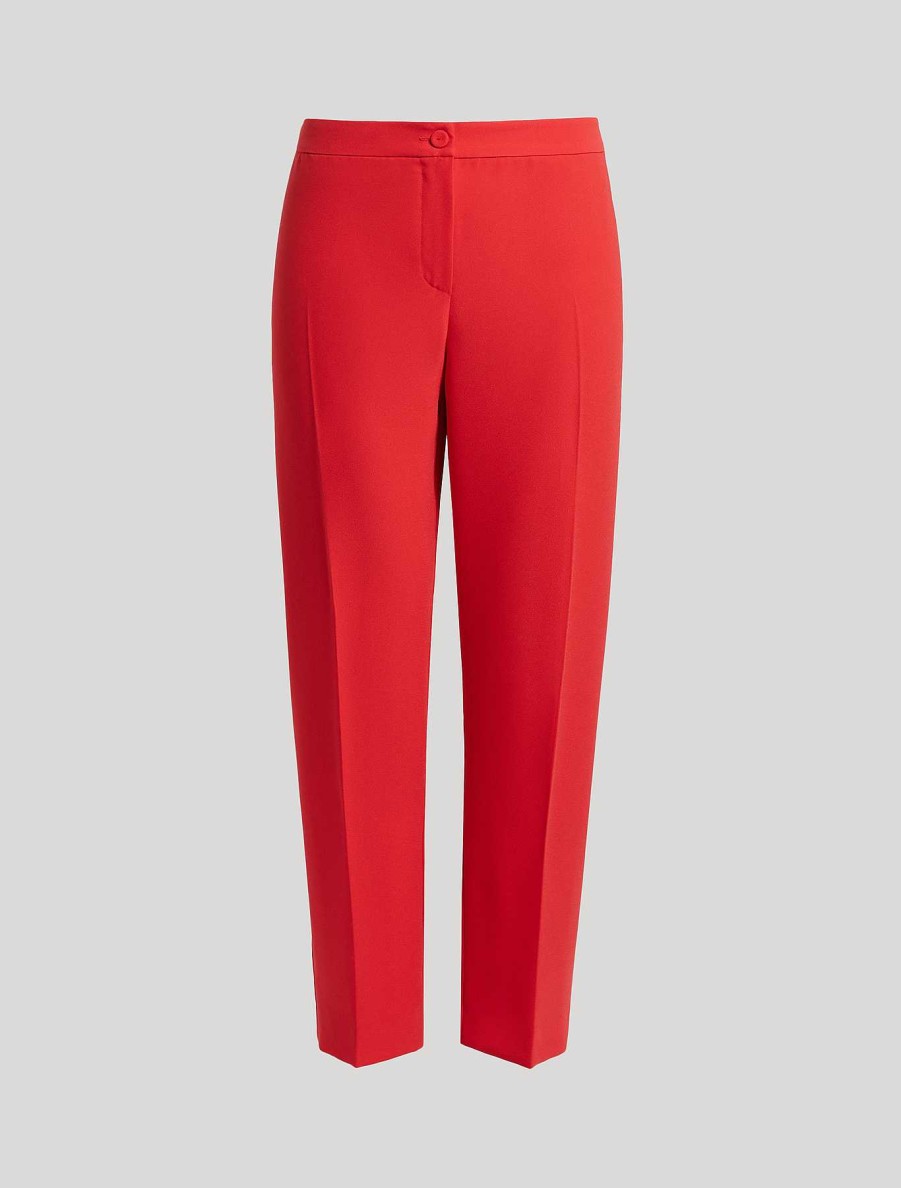 Formal Trousers And Skirts | Marina Rinaldi Crepe Envers Satin Trousers