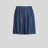 Trousers | Marina Rinaldi Twill Bermuda Shorts