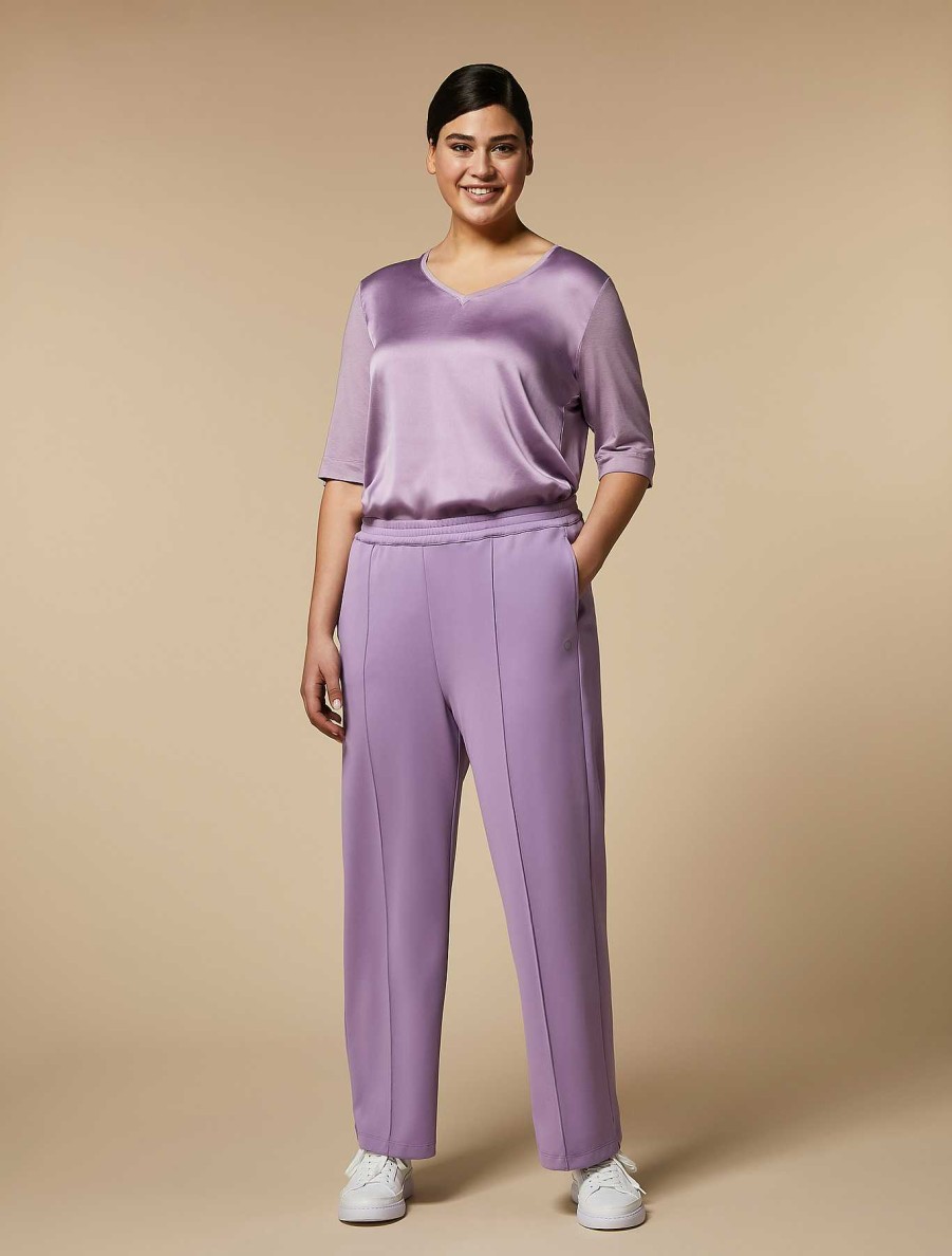 Trousers | Marina Rinaldi Double Jersey Trousers