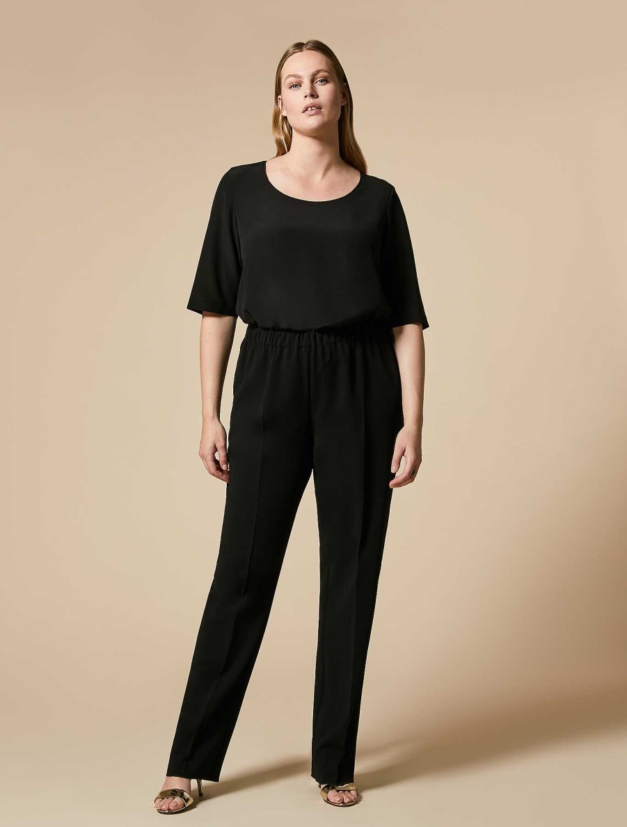 Trousers | Marina Rinaldi Triacetate Cady Classic Trousers