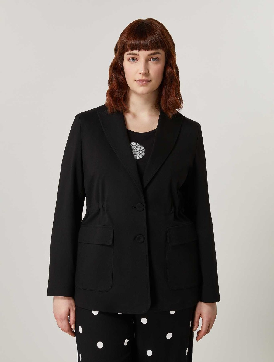 Jacket & Blazers | Marina Rinaldi Viscose Jersey Jacket