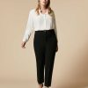 Trousers | Marina Rinaldi Triacetate Cady Slim Trousers