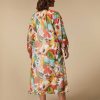 Dresses | Marina Rinaldi Long Printed Muslin Dress