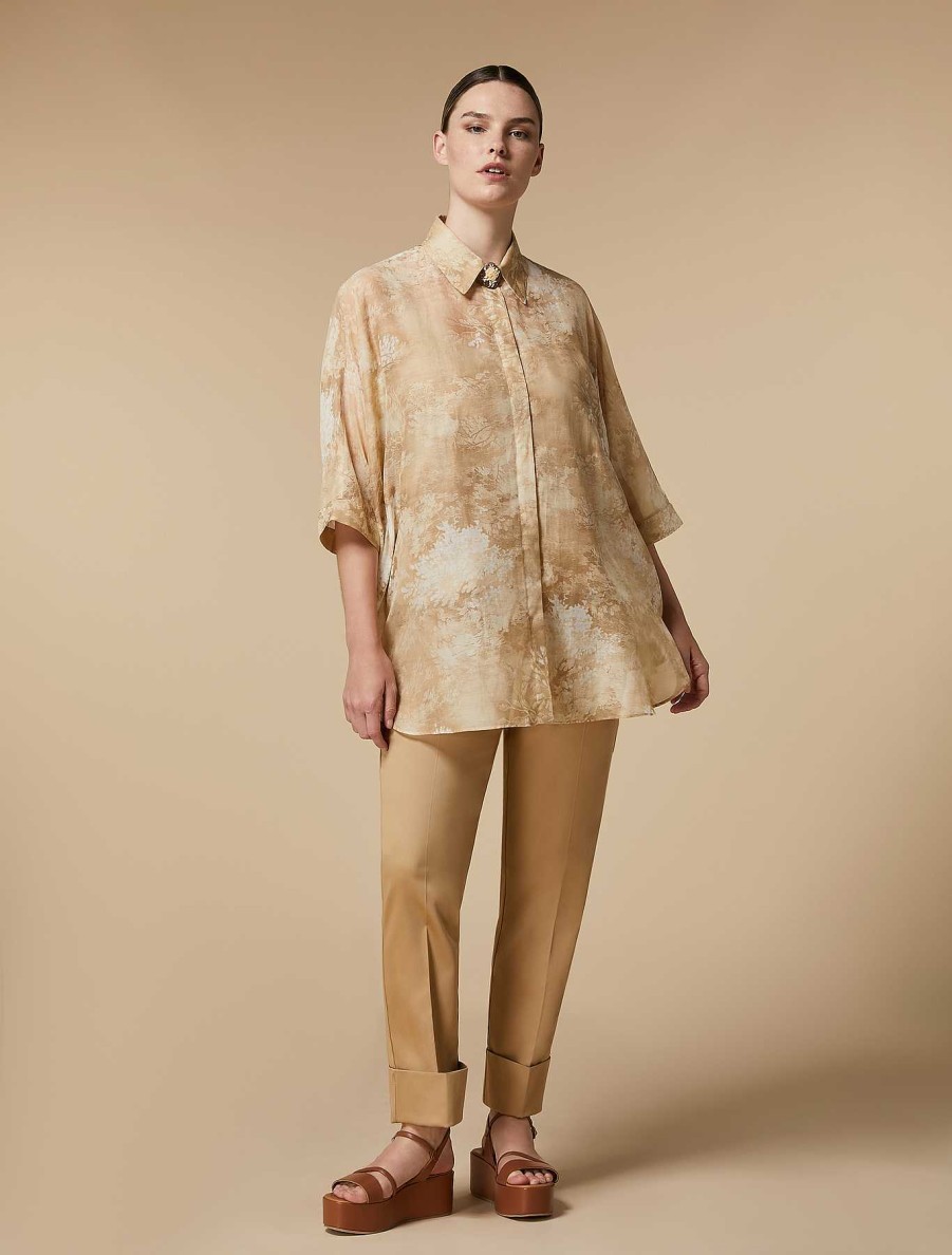 Blouses & Shirts | Marina Rinaldi Printed Voile Shirt