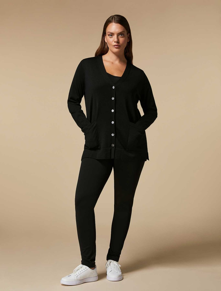 Trousers | Marina Rinaldi Technical Jersey Leggings