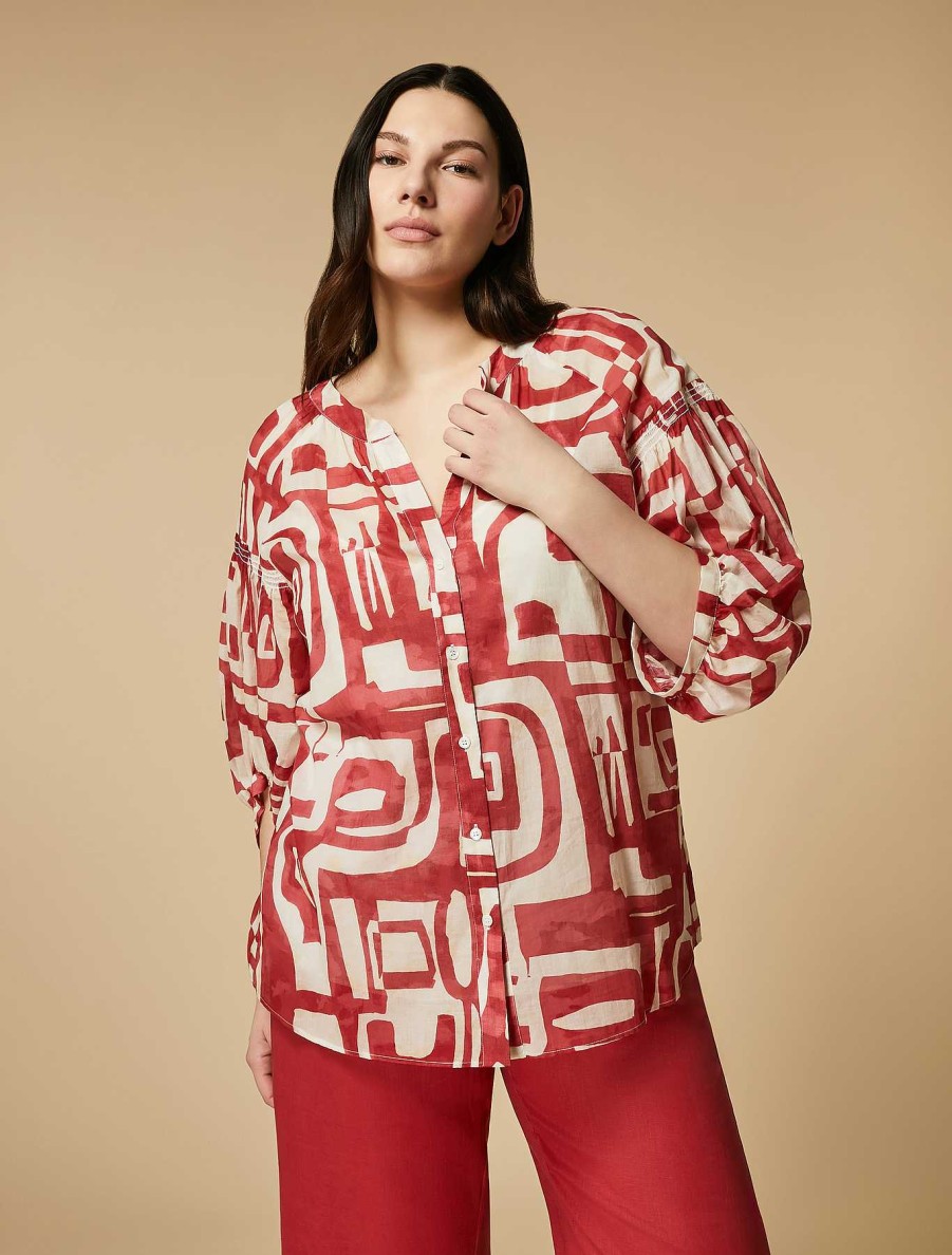 Blouses & Shirts | Marina Rinaldi Cotton Voile Shirt