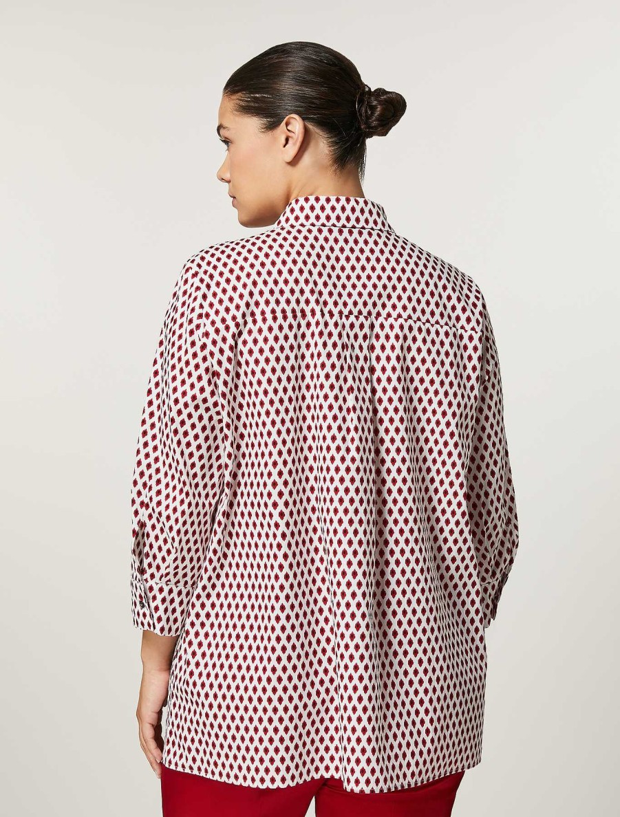 Blouses & Shirts | Marina Rinaldi Cotton Poplin Shirt