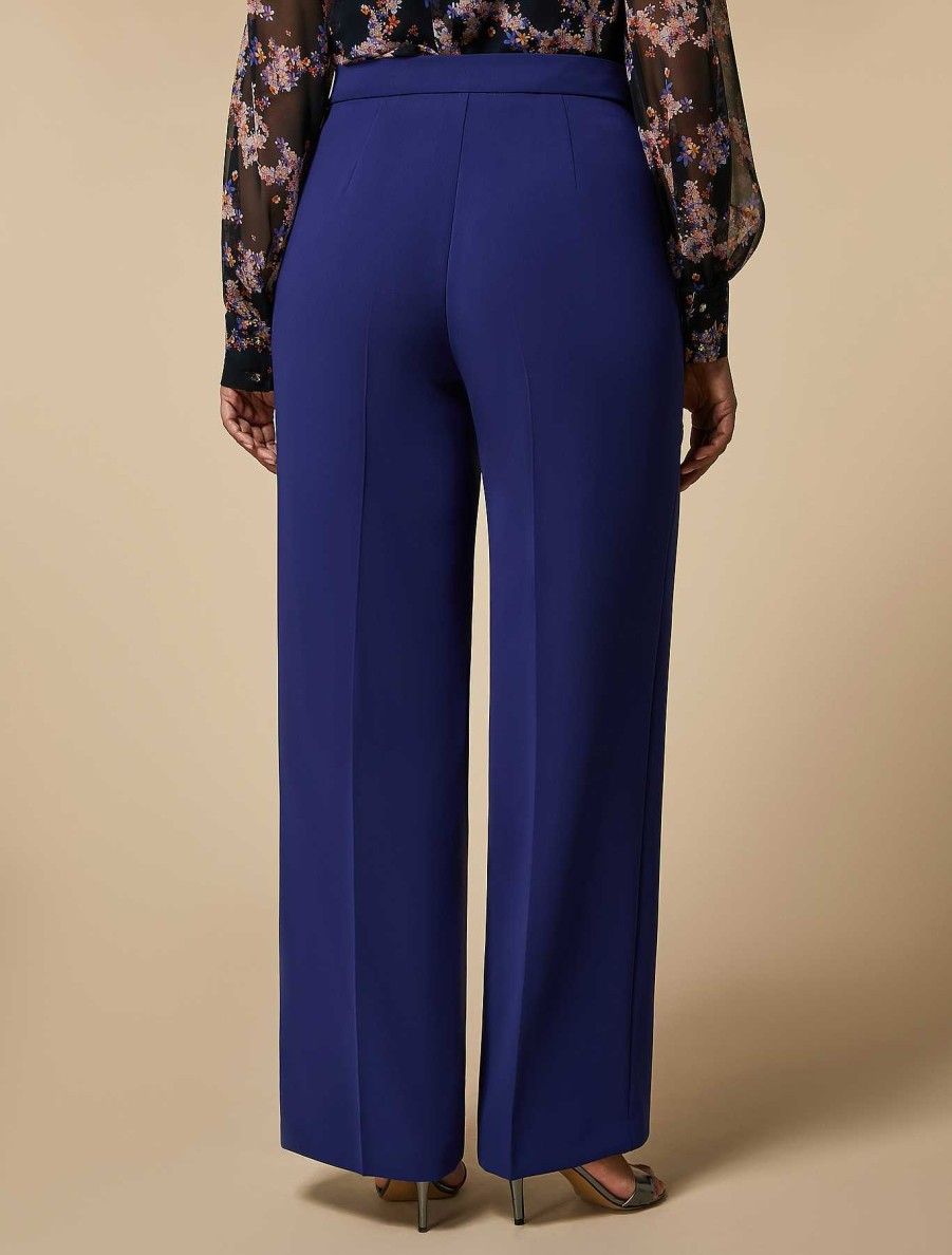 Trousers | Marina Rinaldi Triacetate Wide Trousers