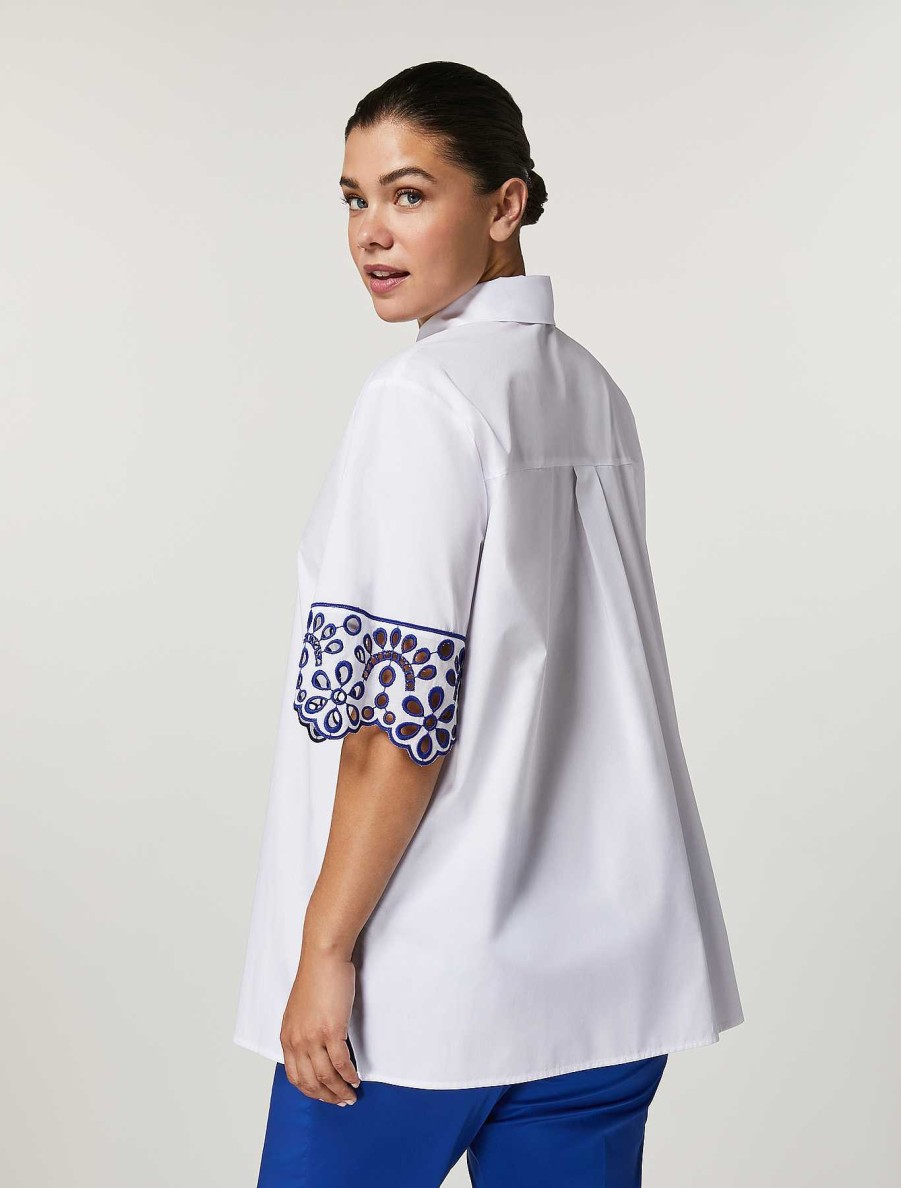 Blouses & Shirts | Marina Rinaldi Cotton Poplin Shirt