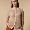 Knitwear | Marina Rinaldi Cotton Crepe Cardigan