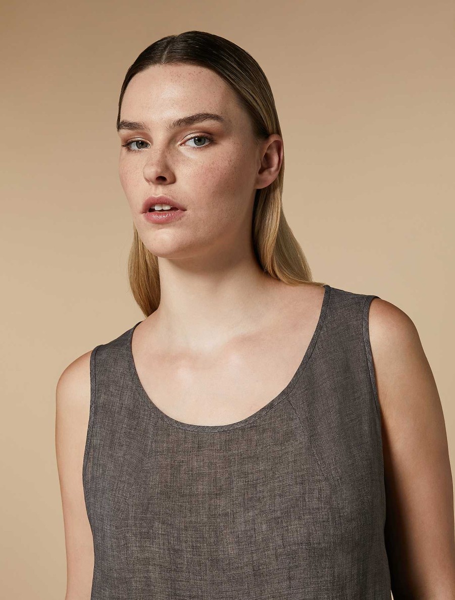 Tops & T-Shirts | Marina Rinaldi Linen Top