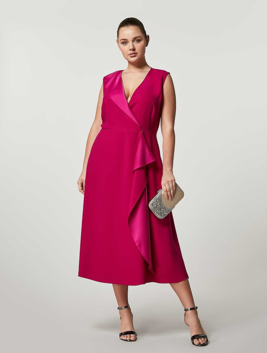 Dresses | Marina Rinaldi Envers Satin Crepe Dress