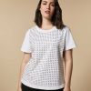 Tops & T-Shirts | Marina Rinaldi Embroidered Jersey T-Shirt